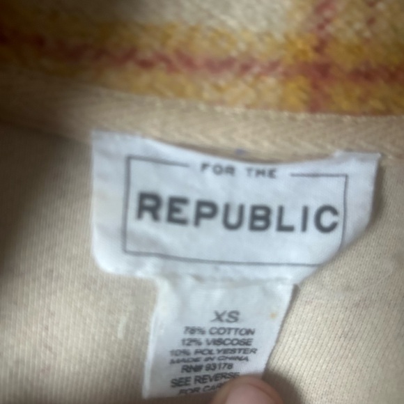 For The Republic Yellow and Orange Utility Jacket - Picture 6 of 13